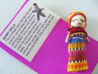 GUATEMALAN WORRY DOLL   FAIR TRADE   SINGLE DOLL  