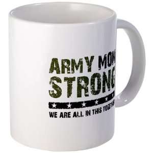Army Mom Strong 2 Military Mug by   Kitchen 