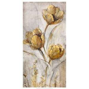  Golden Poppies on Taupe I: Tim OToole. 13.00 inches by 25 