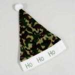 Includes one camouflage Santa hat & one stocking combo. Be a stylish 