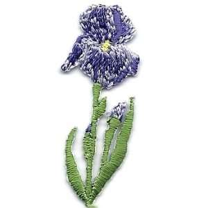 BUY 1 GET 1 OF SAME FREE/Iris, Purple & Lavender  Iron On Embroidered 