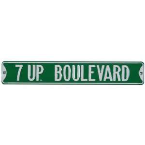  7 Up Boulevard Embossed Street Sign