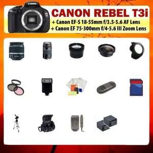   Lens & Canon EF 75 300mm f/4 5.6 III Telephoto Zoom Lens + SSE Premium