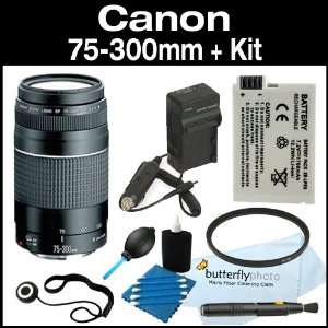   Lens + UV Filter + Battery Package For Canon T3i, T2i: Camera & Photo