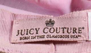 Juicy Couture Dusty Rose Khaki Terry Cotton Blend Womens Crusher 