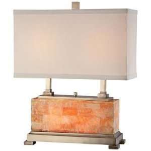   Basewith Off White Shade Night Light Table Lamp: Home Improvement