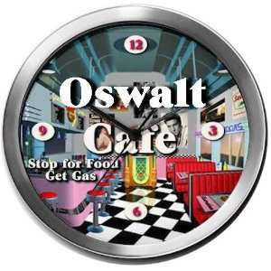  OSWALT 14 Inch Cafe Metal Clock Quartz Movement: Kitchen 