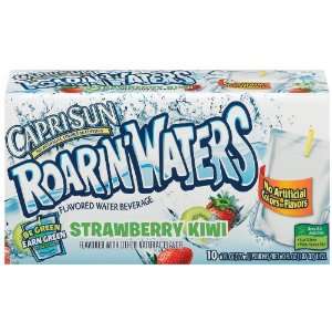 Capri Sun RoarinWaters Flavored Water Beverage, Strawberry Kiwi 10 
