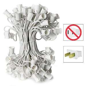 : (50) Sockets   C9 Christmas Light Stringer   Length 50 ft.   Socket 