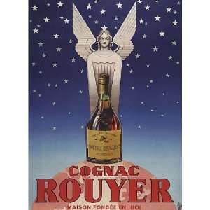  COGNAC ROUYER DRINK MAISON 1801 SMALL VINTAGE POSTER 