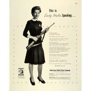   Carbines Gun War Woman Worker   Original Print Ad: Home & Kitchen