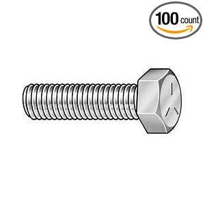 Industrial Grade 2CB41 Hex Cap Screw, Stl, 3/8 16 x 2, PK100:  