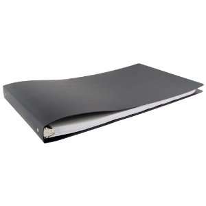  11x17 1 Round Ring Black Poly Binder: Office Products