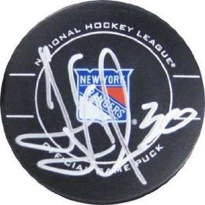 Autographed Henrik Lundqvist Hockey Puck   Autographed NHL Pucks 