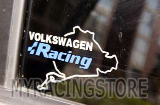 VW R LINE RACING Nurburgring STICKER R32 R36 GOLF GTI  