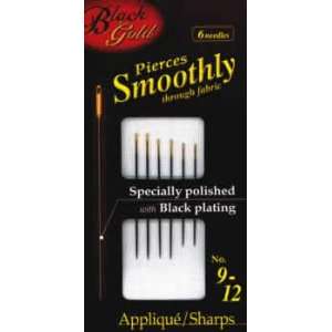   Black Gold Applique/Sharps Needles   Sizes 9 12: Arts, Crafts & Sewing