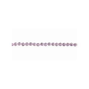   Darice 6mm Cut Crystal Biconne Bead Strands Beads   Pink: Arts, Crafts