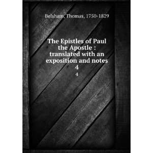   Paul the Apostle : translated with an exposition and notes. 4: Thomas