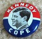 John Kennedy President Picture Campaign Button Political Pin  