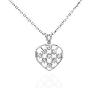 Modern Classic Heart Pendat, Manufactured with Solid Sterling Silver 
