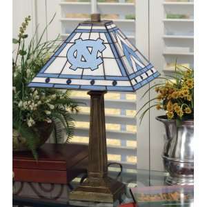   of North Carolina Stained Glass Mission Style Lamp