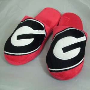  Georgia Bulldogs Big Logo Hard Sole Slide Slippers: Sports 