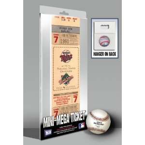  1991 World Series Mini Mega Ticket   Minnesota Twins 