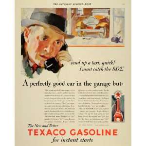   Ad Texaco Gasoline Dry Gas Ethyl Texas Company   Original Print Ad