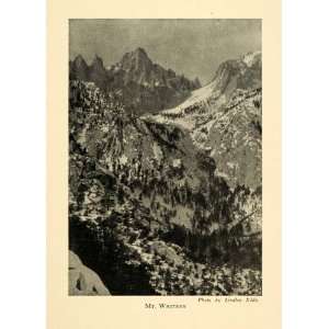  1928 Print Mountain Whitney Sequoia National Park California 