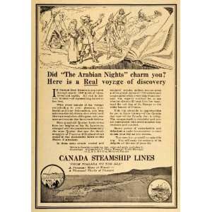  1920 Vintage Ad Canada Steamship Lines Steamer Cruises 