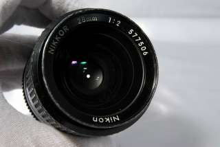 Nikon 28mm f2.0 Ai S AIS lens manual focus f2 Nikkor 0018208014194 