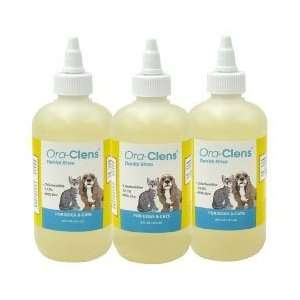  3 Pack Ora Clens Dental Rinse for Dogs and Cats (8 oz 