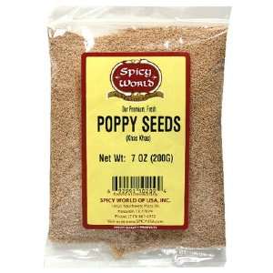 Spicy World Poppy Seeds, 7 Ounce Bags (Pack of 6)  Grocery 