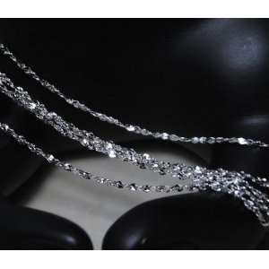  Sterling Silver Starry Sky Chain Necklace   1mm   26 