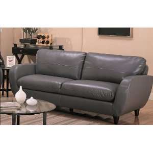  Piven Sofa in Gray Bonded Leather Upholstery by Coaster 