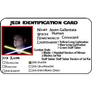  Star Wars Jedi Identification Knight Card Badge Cosplay 