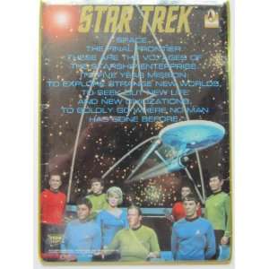  Star Trek 30 Year 8 X 11 Metal Picture   Star Trek Crew 