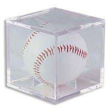 12 SQUARE BASEBALL DISPLAY CASE CUBE HOLDERS w/ Cradle  