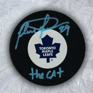  FELIX POTVIN Toronto Maple Leafs SIGNED THE CAT PUCK 