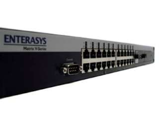 Enterasys Ethernet Switch V2H124 24 w/ V2Stack MODULE  