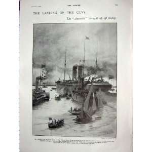  1900 AURANIA SHIP CAPE TOWN NETLEY PAULS CATHEDRAL