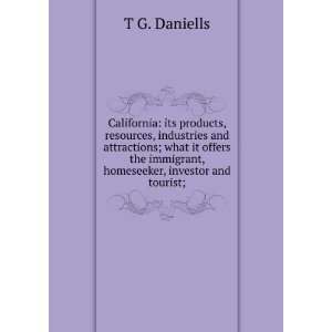 California its products, resources, industries and attractions; what 