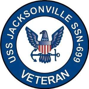  US Navy USS Jacksonville SSN 699 Ship Veteran Decal 