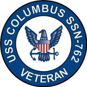  US Navy USS Columbus SSN 762 Ship Veteran Decal Sticker 3 
