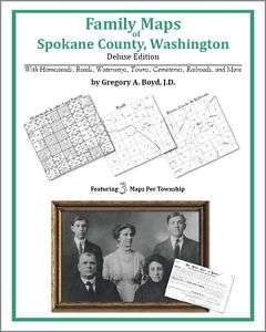 Family Maps Spokane County Washington Genealogy WA Plat  