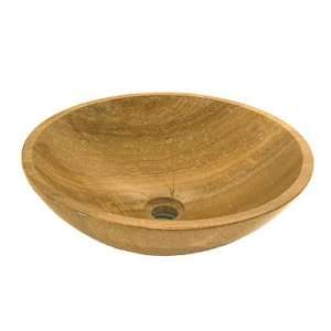 New Round Stone Marble Bathroom Vessel Sink Bowl: Home 