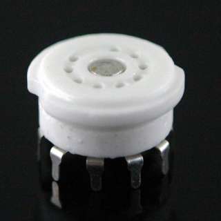 Ceramic vacuum tube socket for projects or repair. Can be top or 