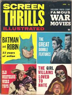 Screen Thrills Illustrated Magazine #4, Warren 1963 FN   