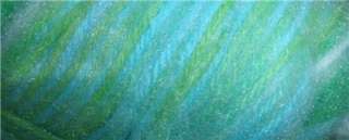LOT 16 CARON DAZZLEAIRE ACRYLIC/NYLON YARN   GREEN BLUE WHITE OMBRE 