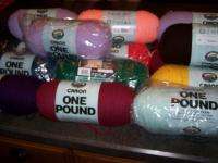 Huge Lot 17 Skeins Caron One Pound Yarn 100% Acrylic Worsted Weight 4 
